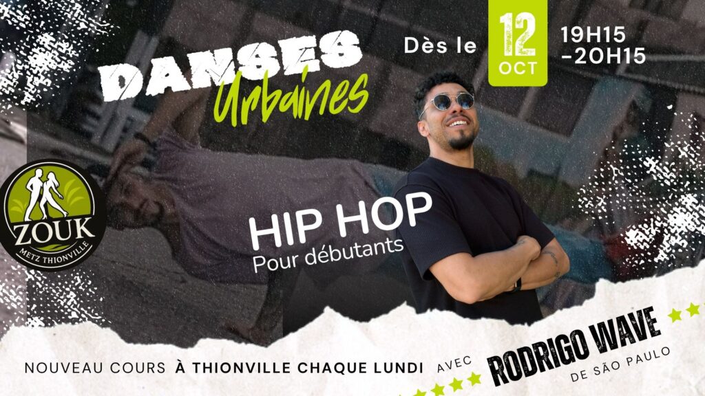 cours de hip hop débutant a thionville avec rodrigo