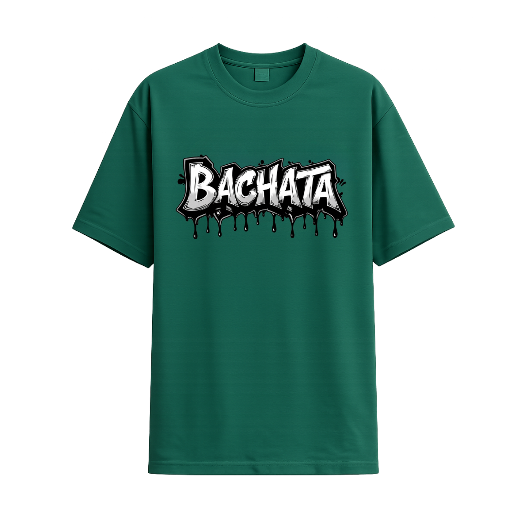 t shirt urban bachata oversize vert